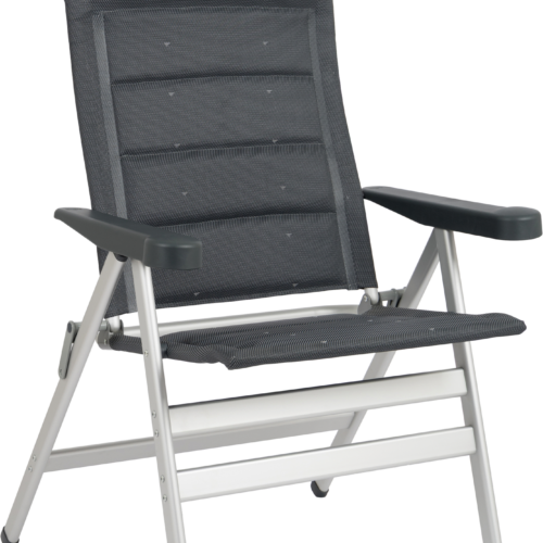Crespo AL/238 XL Deluxe Klappstuhl 7-fach verstellbar dunkelgrau - Klappstühle