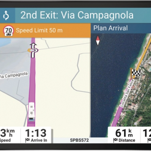 Garmin Camper 895 MT-D EU Navigationssystem 8 Zoll mit Sprachsteuerung für Wohnmobil / Wohnwagen / LKW  - Navigationsgeräte