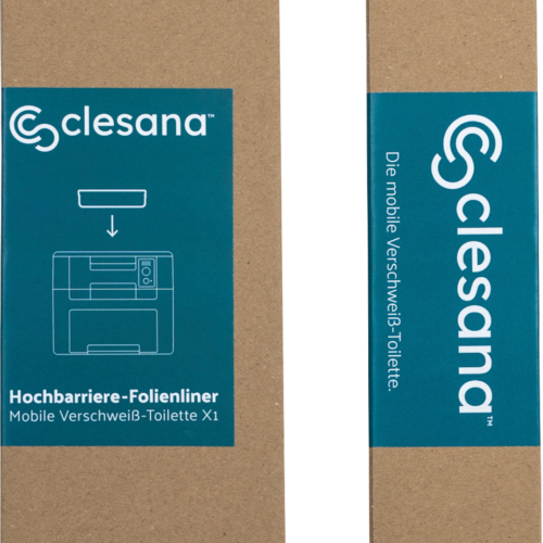 Clesana X1 Hochbarriere-Folienliner für mobile Verschweißtoilette geruchsdicht - Toilettenentlüftungen & Zubehör