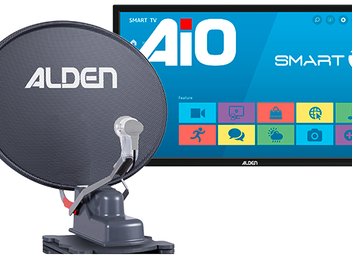 Alden Onelight@ 60 Satellitenanlage Platinium inkl. A.I.O. EVO SMART-TV 19 Zoll - Camping-Sat-Anlagen