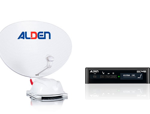 Alden Satellitenanlage Steuermodul Set bestehend aus AS2 HD 80 Platinium Twin Antenne inkl. S.S.C. HD-Steuermodul - Camping-Sat-Anlagen
