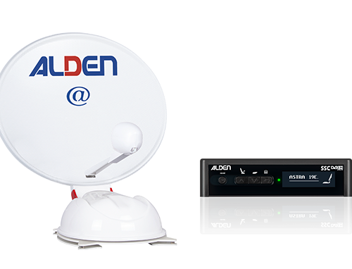 Alden AS4@ 60 SKEW / GPS Satellitenanlage Ultrawhite inkl. S.S.C. HD-Steuermodul receiverunabhängig - Camping-Sat-Anlagen