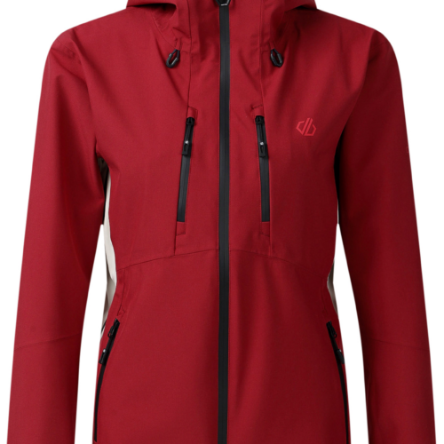 Dare2b Diverging II Damen Regenjacke dunkelrot 42 - Damenjacken von Dare 2b
