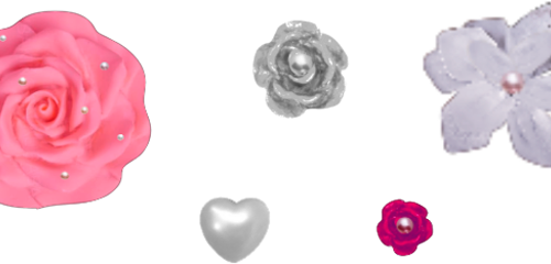 Crocs Jibbitz Boho Flowers 5er Pack pink - Handschuhe, Gürtel & Sonstiges