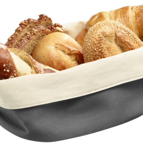Westmark Brottasche Oval 25 x 18 x 12 cm anthrazit-beige - Sonstiges Küchenzubehör