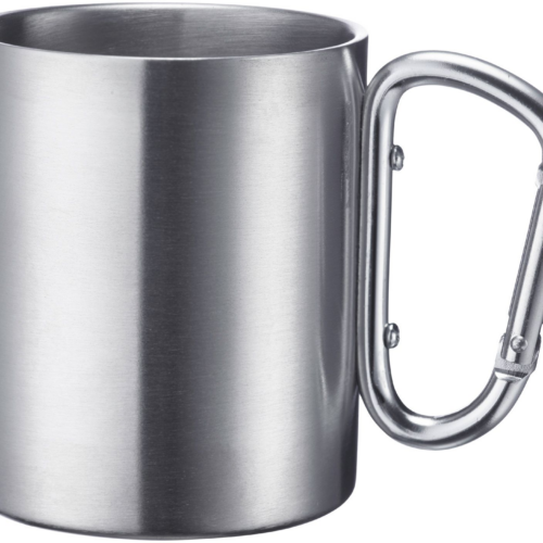 Westmark Edelstahltasse mit Karabinerhenkel 300 ml - Becher & Tassen