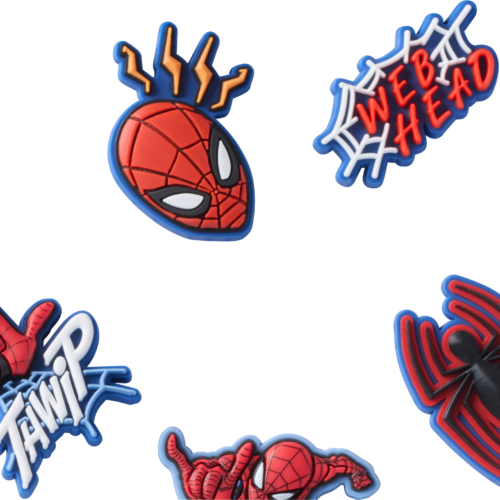Crocs Jibbitz Spider Man 5er Pack rot - Handschuhe, Gürtel & Sonstiges
