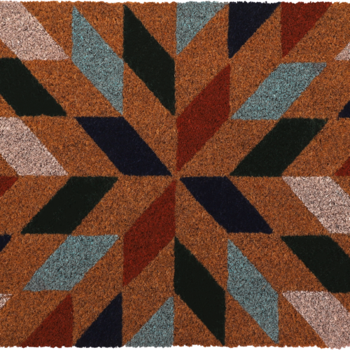 Berger StepArt Mosaic Kokos Fußmatte 60 x 40 cm - Vorzeltteppich & Zeltboden