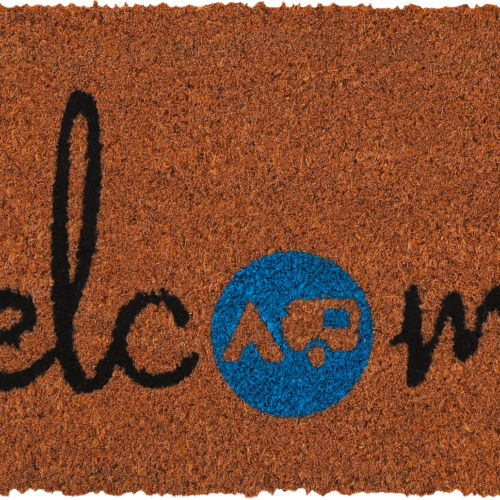 Berger Welcome blue Kokos Fußmatte 50 x 25 cm - Vorzeltteppich & Zeltboden