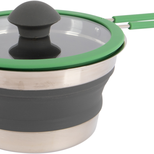 Bo-Camp Faltbare Stielpfanne Silikon 1,3 Liter - Camping Pfannen & Woks