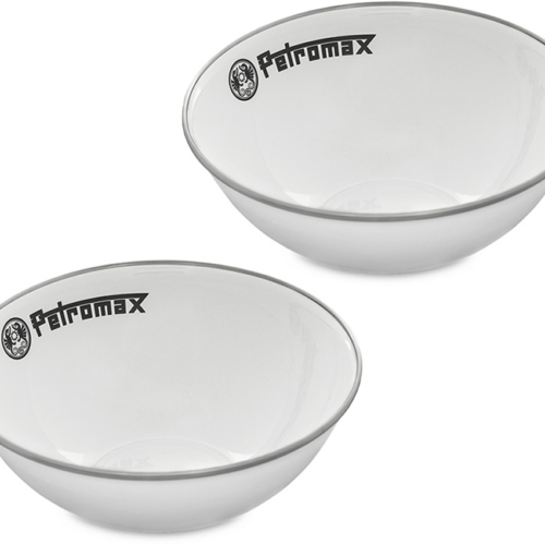 Petromax Emaille Schalen 2er Set 1 l weiß - Schüsseln & Schalen