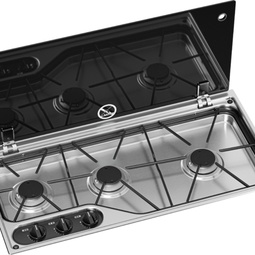 Dometic CVH1700G Kochfeld 3-flammig mit Glasdeckel 700 x 350 mm - Kochfelder