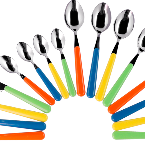 Berger Happy Camper Edelstahl Besteck-Set 16 tlg. bunt für 4 Personen - Campingbesteck
