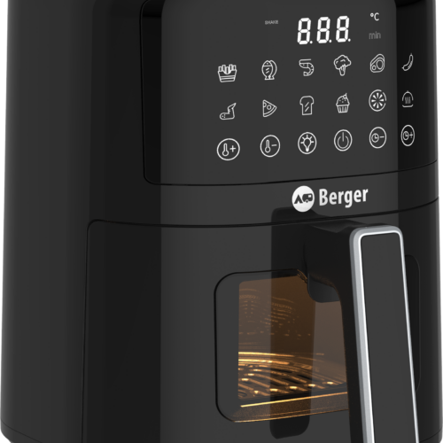 Berger VanFry Airfryer Heißluftfritteuse mit LED-Touch-Display 1.400 W 4,5 Liter - Heißluftfritteusen