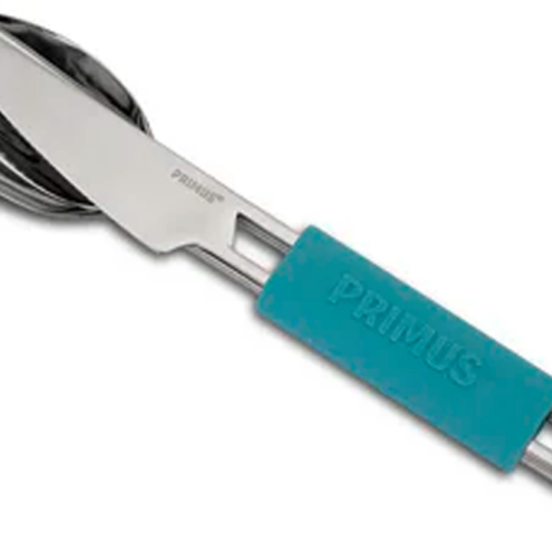 Primus Leisure Cutlery Besteckset aus Edelstahl 3-teilig pale blue - Campingbesteck