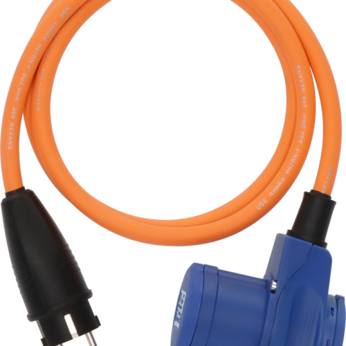 Brennenstuhl Camping Adapterkabel 1,5 Meter Schutzkontakt-Stecker auf CEE 230 V 16 A Winkelkupplung mit Schutzkontakt-Steckdose - CEE-Kabel