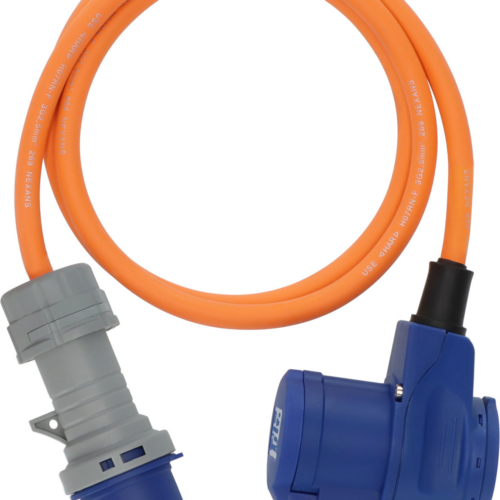 Brennenstuhl CEE Camping Verlängerungskabel CEE Stecker Winkelkupplung Schutzkontakt Steckdose 230 V / 16 A / 1,5 Meter - CEE-Kabel