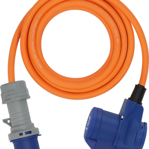 Brennenstuhl CEE Camping Verlängerungskabel CEE Stecker Winkelkupplung Schutzkontakt Steckdose 230 V / 16 A / 3 Meter - CEE-Kabel