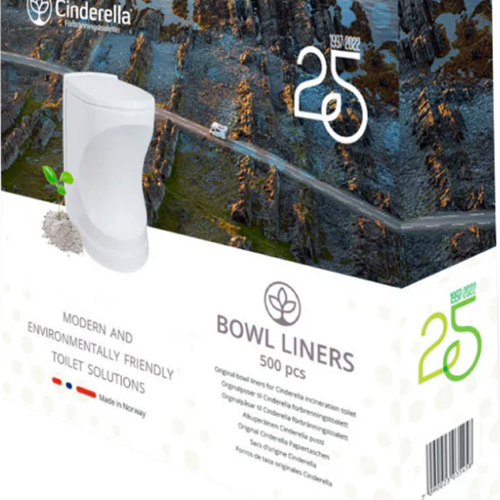 Cinderella Bowl Liner Travel Papierbeutel 500 Stück für Cinderella Travel - Toilettenbeutel & Toilettenzubehör