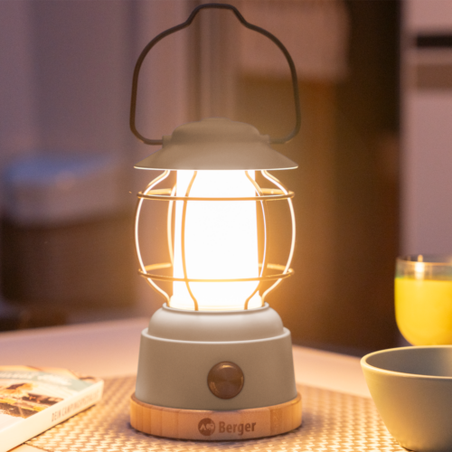 Berger Hopuni Pro LED Campinglaterne mit Powerbank- und Dimmfunktion grau - Hängelampen, Camping- & Sturmlaternen