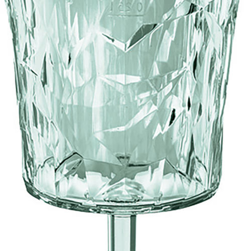 Koziol Club Light Weinglas aus Kunststoff stapelbar / bruchsicher 250 ml transparent eucalyptus green - Gläser