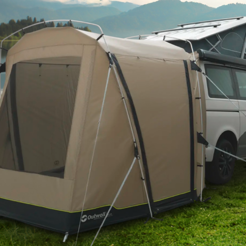 Outwell Desert Van freistehendes Heckzelt zum Wegfahren für VW Caddy, VW Bus oder ähnlich hohe Autos - Reisemobil- & Busvorzelte