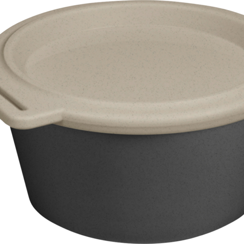 Koziol Move Box Schale mit Deckel 250 ml nature ash grey - Schüsseln & Schalen