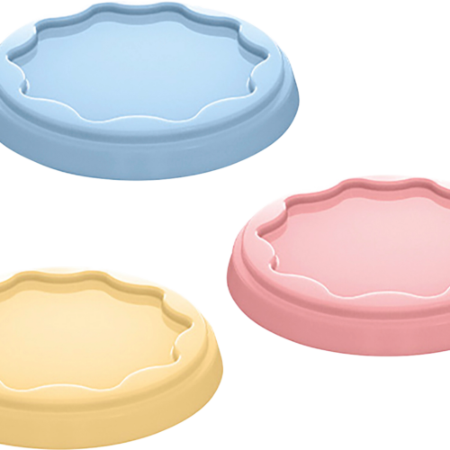 Koziol Fresh Frischedeckel 3er Set flexibel wiederverwendbar sweet blue/pink/yellow - Sonstiges Küchenzubehör