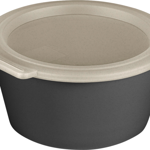 Koziol Move Box Schale mit Deckel 700 ml nature ash grey  - Schüsseln & Schalen