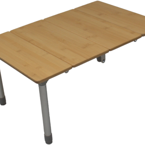 Tambu Tebo Campingtisch höhenverstellbar aus recyceltem Polyester 60 x 40 cm - Klapptische