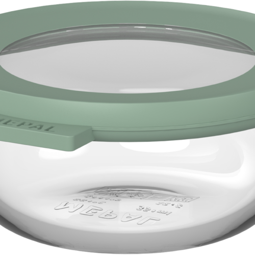 Mepal Cirqula Frischhaltedose aus Borosilikatglas mit luftdichtem Deckel 350 ml nordic saga - Lebensmittelbehälter / Vorratsdosen