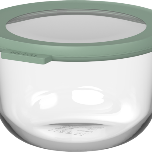 Mepal Cirqula Frischhaltedose aus Borosilikatglas mit luftdichtem Deckel 1000 ml nordic saga - Lebensmittelbehälter / Vorratsdosen
