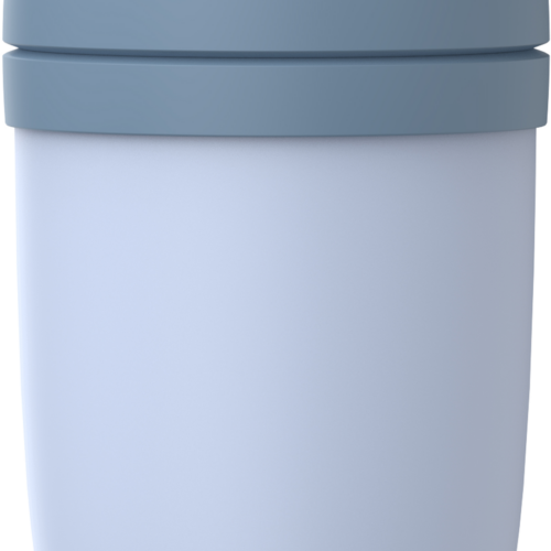 Mepal Ellipse Lunchpot XL mit zwei getrennten Fächern und auslaufsicher 750 ml und 300 ml nordic blue - Lebensmittelbehälter / Vorratsdosen
