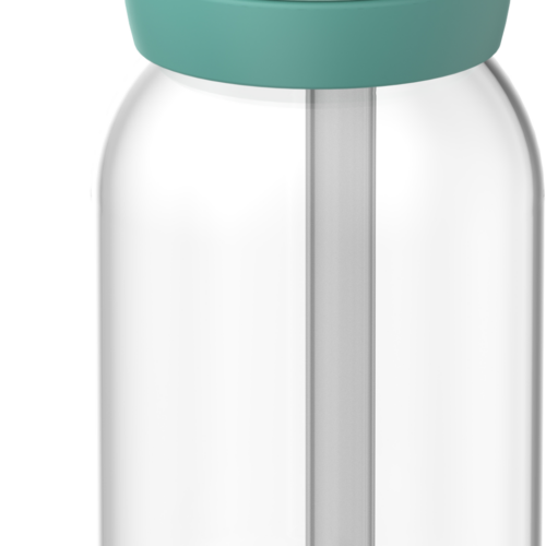 Mepal Campus Kinder Trinkflasche mit Trinkhalm und auslaufsicherem Verschluss 450 ml Cool Mint - Trinkflaschen
