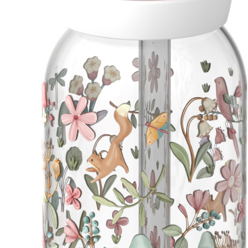 Mepal Campus Kinder Trinkflasche mit Trinkhalm und auslaufsicherem Verschluss 450 ml Fairy Wonders - Trinkflaschen