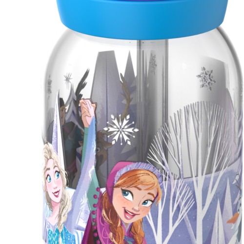Mepal Campus Kinder Trinkflasche mit Trinkhalm und auslaufsicherem Verschluss 450 ml Frozen Friends - Trinkflaschen