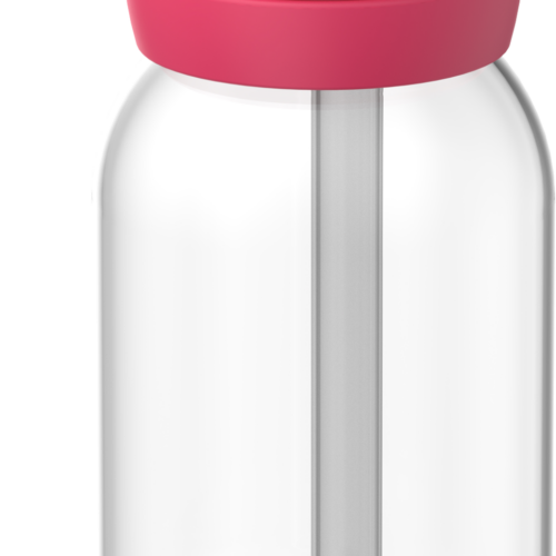 Mepal Campus Kinder Trinkflasche mit Trinkhalm und auslaufsicherem Verschluss 450 ml Cool pink - Trinkflaschen