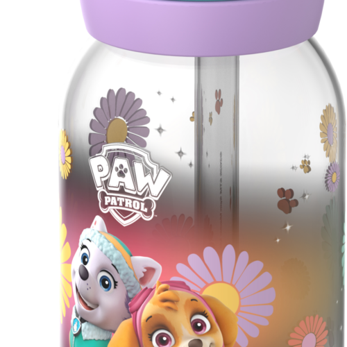 Mepal Campus Kinder Trinkflasche mit Trinkhalm und auslaufsicherem Verschluss 450 ml Paw Patrol Girls - Trinkflaschen
