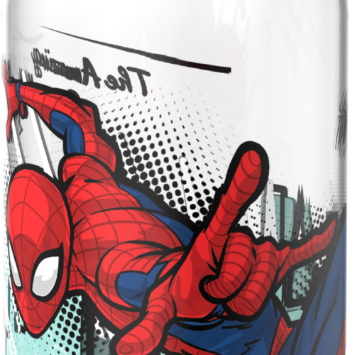 Mepal Campus Kinder-Trinkflasche mit Klappdeckel auslaufsicher 600 ml Spiderman - Trinkflaschen