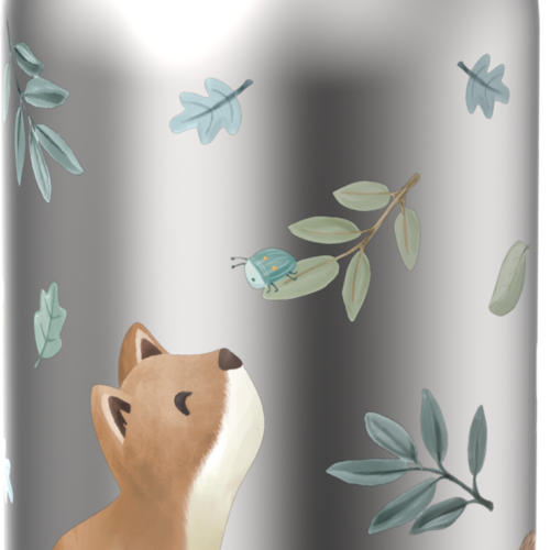 Mepal Campus Isolierflasche mit Klappdeckel auslaufsicher 500 ml Forest Friends - Isolierflaschen & Isobehälter