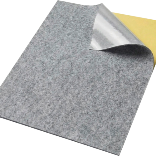 Filz Asmussen Carpet Filz Teppichfilz selbstklebend silbergrau Breite 1,55 m (Meterware) - Innenverkleidung & Dämmung