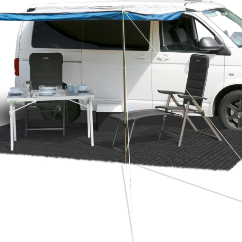Brunner Balmat Zeltteppich atmungsaktiv schwarz 2,5 x 4,5 Meter - Vorzeltteppich & Zeltboden