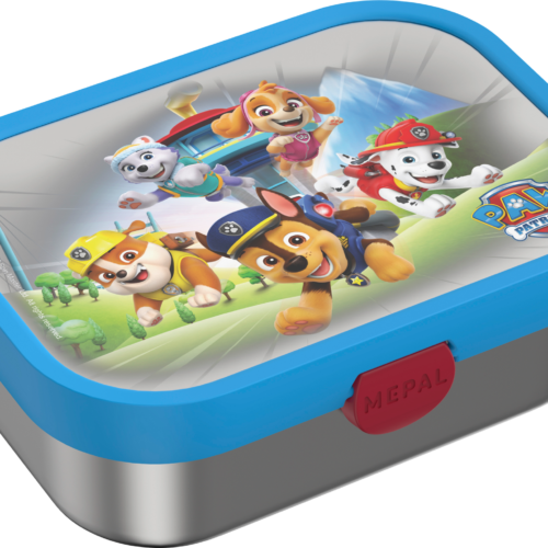 Mepal Campus Brotdose Edelstahl mit Bento-Einsatz und Gabel 750 ml Paw Patrol Pups - Lebensmittelbehälter / Vorratsdosen