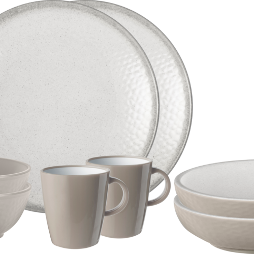 Brunner Tête-à-tête Amade Premium Melamin Geschirrset Porzellan-Touch Antirutsch, BPA-frei und bruchunempfindlich 8-teilig - Kunststoff und Melamin Geschirr-Sets