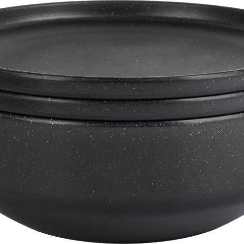 Brunner 6 in 1 Odette Double Black Melamin Geschirrset 7-teilig schwarz - Kunststoff und Melamin Geschirr-Sets