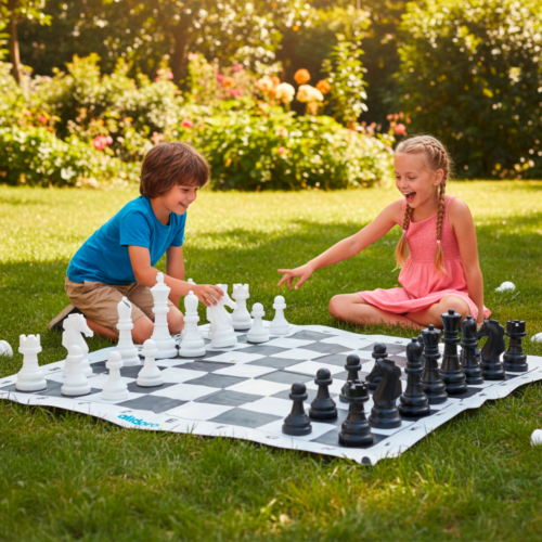 alldoro XXL Schachspiel 158 x 158 cm - Spielsachen
