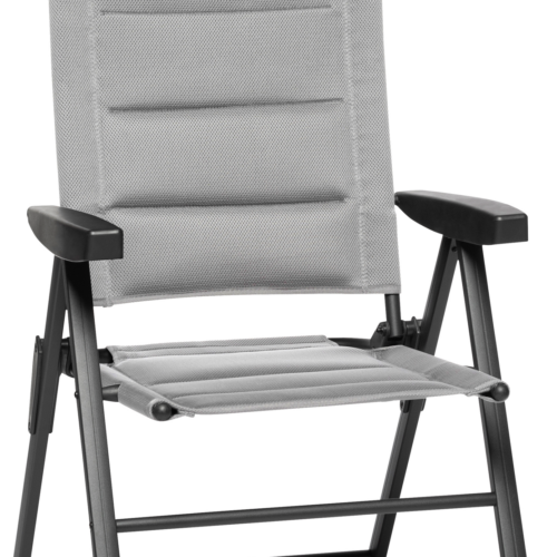 Brunner Skye 3D Klappstuhl 6-fach verstellbar 47 x 42 x 46/123 cm hellgrau - Klappstühle