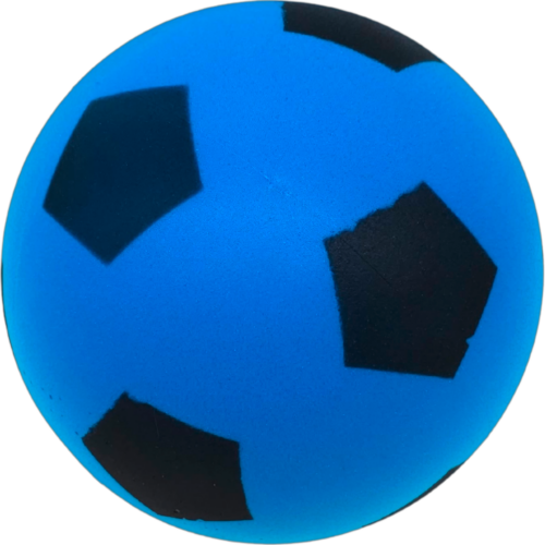 alldoro Schaumstoffball im Fussball Design für Kinder 20 cm blau - Spielsachen