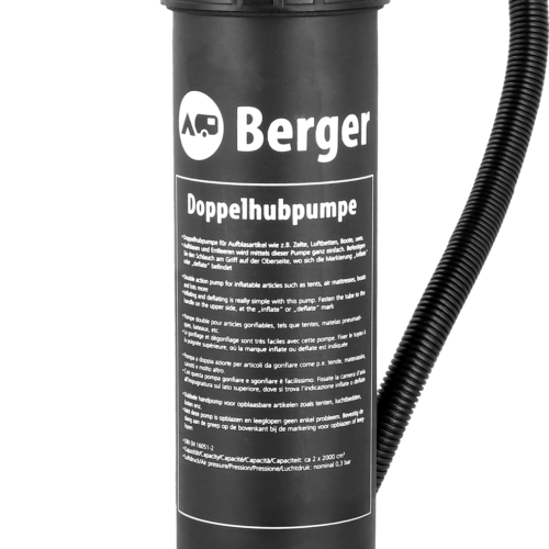 Berger DualAir Doppelhubpumpe inkl. Ventilnadel - Luftpumpen