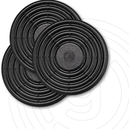 Gelmags MagUp-Pads magnetisches Stapelset Ø 10 cm ohne Kleberückseite 3-teilig schwarz - Halterungen und Befestigungen